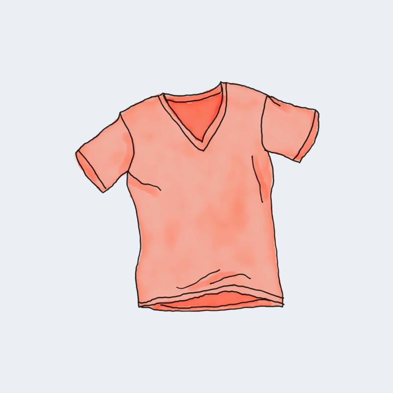 vneck-tee-2.jpg V-Neck T-Shirt - Image 1